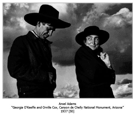 Photo of Georgia O'Keeffe by Ansel Adams